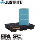 盛漏托盤|Justrite盛漏托盤_兩桶線型盛漏托盤28672
