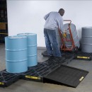 盛漏托盤|Justrite盛漏托盤_兩桶線型盛漏托盤28672