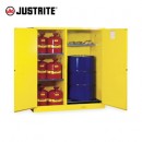 安全柜|Justrite兩用分隔式圓桶安全柜_115加侖易燃液體安全柜8992601/8992701