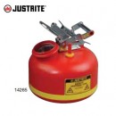 液體處置罐|Justrite液體處置罐_7.5L紅色聚乙烯液體處置罐14265