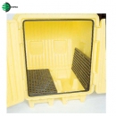 油桶存儲(chǔ)屋|ENPAC防泄漏存儲(chǔ)屋_防泄漏油桶儲(chǔ)存屋4000-YE