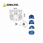 安全帽|DELTA安全帽_安全帽熒光貼紙HESTICKER 102032