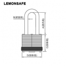鋼制掛鎖|工程安全千層鎖具_LEMONSAFE 5104101 